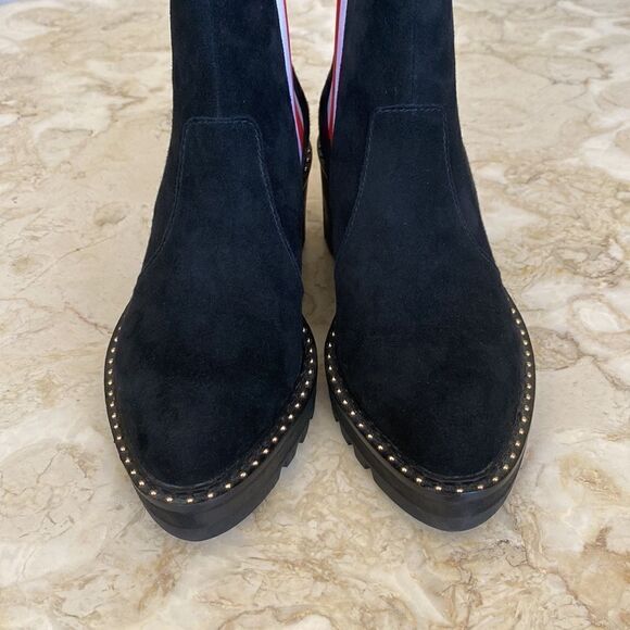 NWOT Cecelia Gemma Leather Wedge Booties Size 8 - Picture 7 of 13